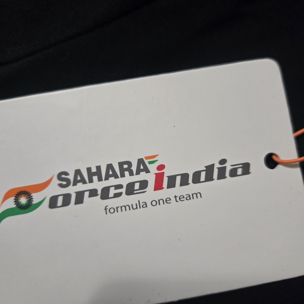 Formula One 1 Sahara Force India Team Womens Fan T-shirt Size XS F1 Black NWT - Picture 3 of 8